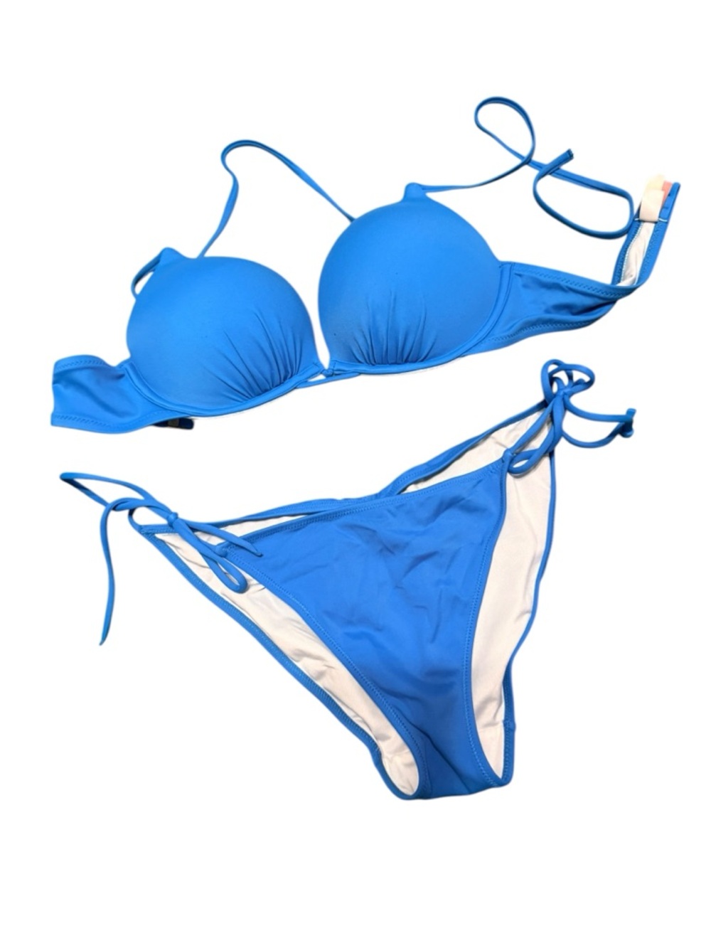 Victoria's Secret Electric Blue Push-Up Tie-Side Bikini